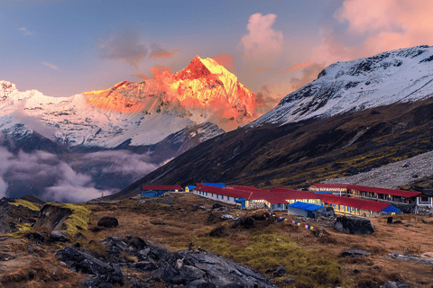 Pokhara : 7 jours de trek au camp de base de l&#039;Annapurna avec source d&#039;eau chaude