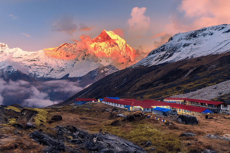 Pokhara : 7 jours de trek au camp de base de l&#039;Annapurna avec source d&#039;eau chaude