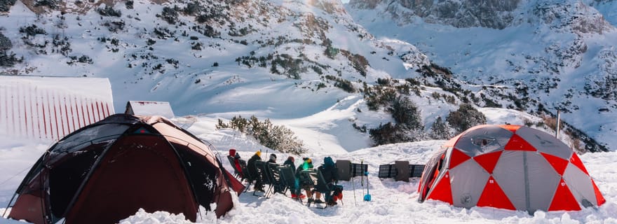 Parc national de Durmitor : randonnée en raquettes jusqu'au camp de base
