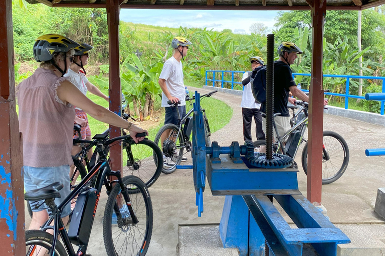 Ubud: Downhill-cykeltur med risfält, vulkan och måltidPrivat grupp