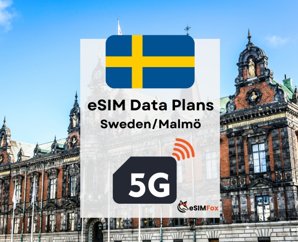 Visit Malmö eSIM Internet Data Plan for Sweden High-Speed 4G/5G in Öland Island