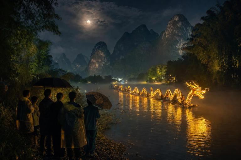 Yangshuo: Shangri-La Scenic Area & Yulong River Rafting Tour Half-Day Tour+Golden Dragon Viewing (Only Sat.)