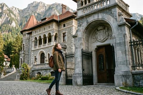 From Bucharest: Peles, Dracula & "Wednesday" Castles Tour COACH TOUR Audio guide in 24 languages