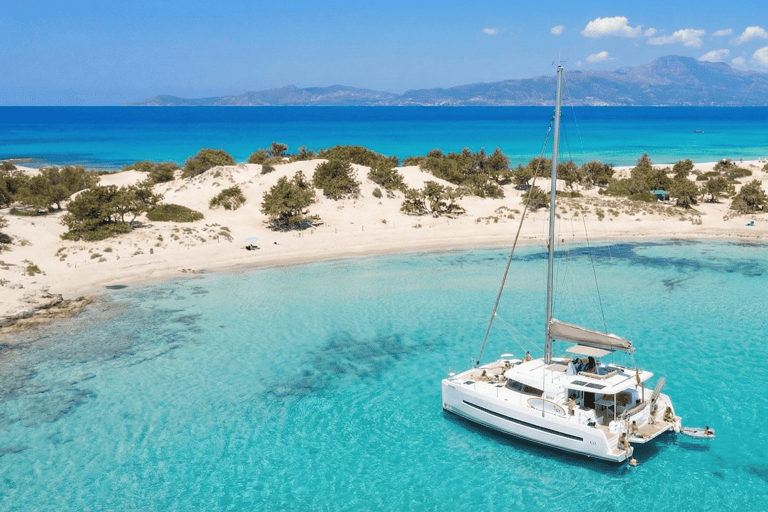 Ierapetra: All-inclusive Catamaran Cruise to Chrissi Island Morning Cruise wW/Transfer from Elounda, Ag.Nikolaos, Istron