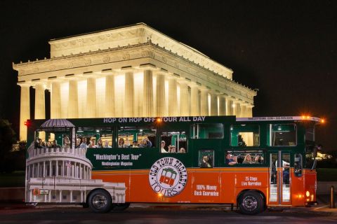 Washington: tour in tram tra i monumenti al chiaro di luna
