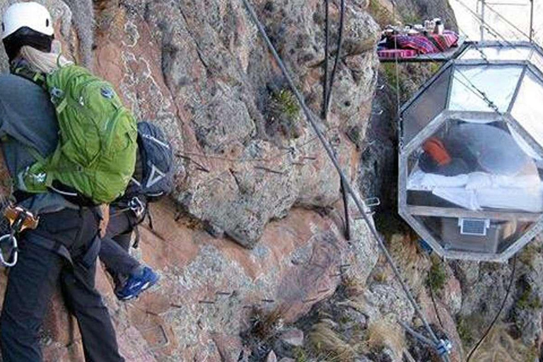 Night at Skylodge + Via ferrata and zip line Sacred Valley