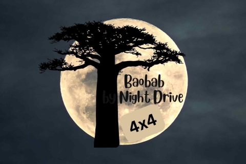 Victoria Falls Park: 4x4 Baobab Night Drive with Flashlight Victoria Falls: Baobab Night Drive in 4x4