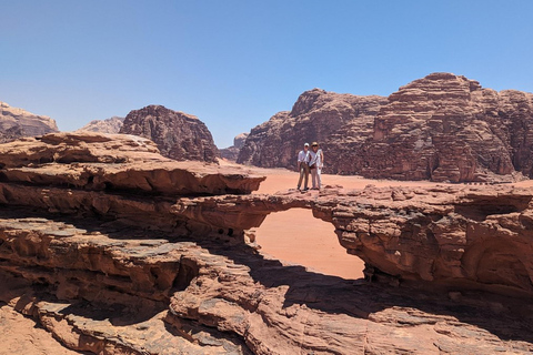 4Uur Jeep Tour (Ochtend of Zonsondergang) Wadi Rum Woestijn Hoogtepunt3 uur durende tour + uitzichtpunt bij zonsondergang