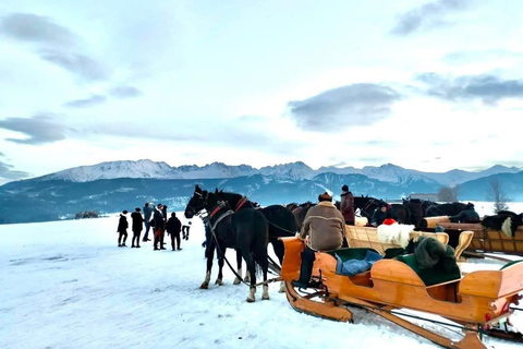 Zakopane – Torchlit ride on horse-drawn sleighs, specialty Zakopane – Torchlit ride on horse-drawn sleighs, specialties