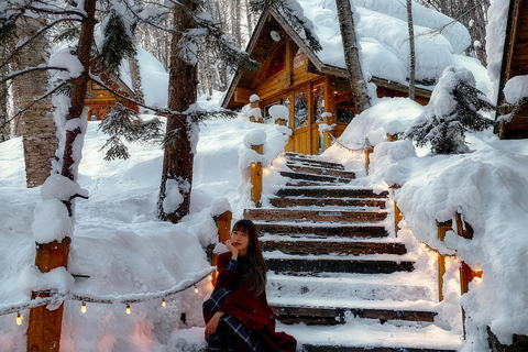 Sapporo : Excursion d&#039;une journée à Bibai Snowland, Otaru et la chocolaterie8:10 Rendez-vous à la tour de télévision de Sapporo