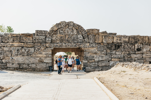 From Antalya/Kemer: Pamukkale and Hierapolis Tour with LunchTour Including Pamukkale Entrance Fees