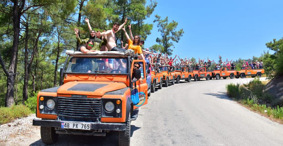 Fethiye: Saklıkent and Gizlikent Waterfall Jeep Safari Tour, including lunch