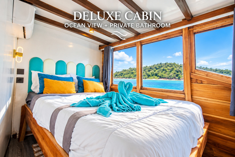 3-Day Komodo National Park Cruise with NK Superior Phinisi Sharing Cabin, Single Bed, Ocean View