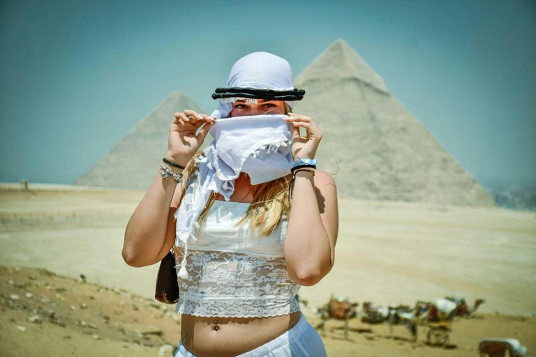 Hurghada: Full-Day Trip to Cairo by Plane Option 3 - Giza Pyramids Tour with Optional Museum Visit