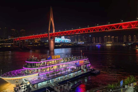 Chongqing Two Rivers Night Cruise with Sky observation Chongqing: 2 Rivers Night Cruise Ticket