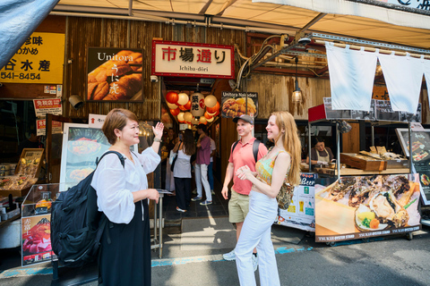 Tsukiji Market: Local Guide Food Tour with 7 Gourmet Bites Tsukiji Fish Market Food & Walking Tour with 7 Gourmet Bites