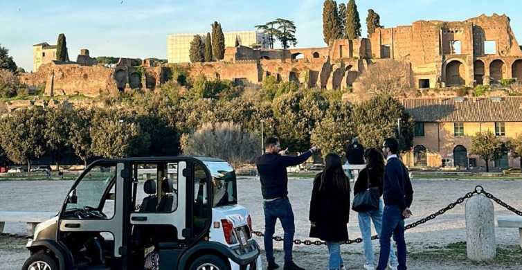 Roma: Tour privado en carrito de golf con servicio de recogida