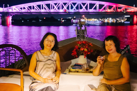 Hue: Luxury Sunset Tea & Dinner Cruise on Perfume River [No Dinner] Luxury Sunset Tea Cruise