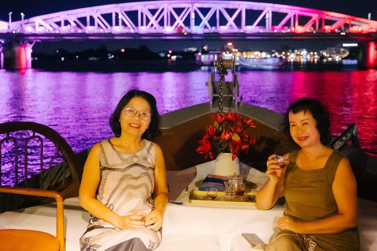 Hue: Luxury Sunset Tea & Dinner Cruise on Perfume River [No Dinner] Luxury Sunset Tea Cruise