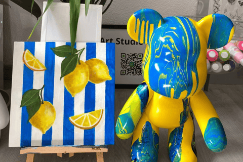 Alicante: Kunsttherapie-Workshop „Wein &amp; Malen”Alicante: Kunsttherapie-Workshop „Wein &amp; Malen“