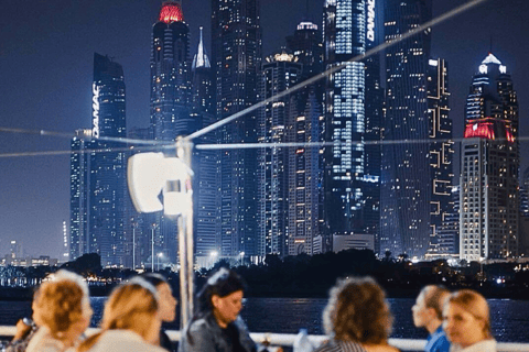 Dubai: Marina Premium Dinner Cruise with Unlimited Drinks Upper Deck without transfers