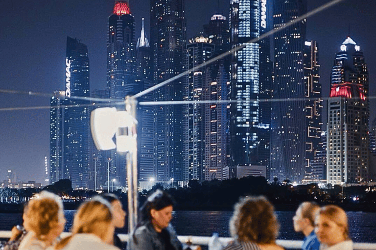 Dubai: Marina Premium Dinner Cruise with Unlimited Drinks Upper Deck without transfers