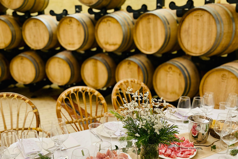 Winery tour and Tuscan wine tasting with culinary specialties