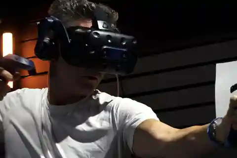 Oslo: VR-Game session at The Viking Planet
