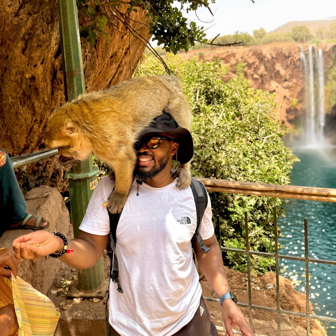 From Marrakech: Guided Ouzoud Waterfalls & Wild Monkey - trekking