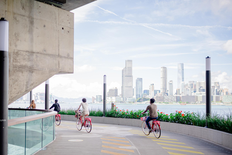Victoria Harbour Shoreline Bike + Street Food Half-day Tour