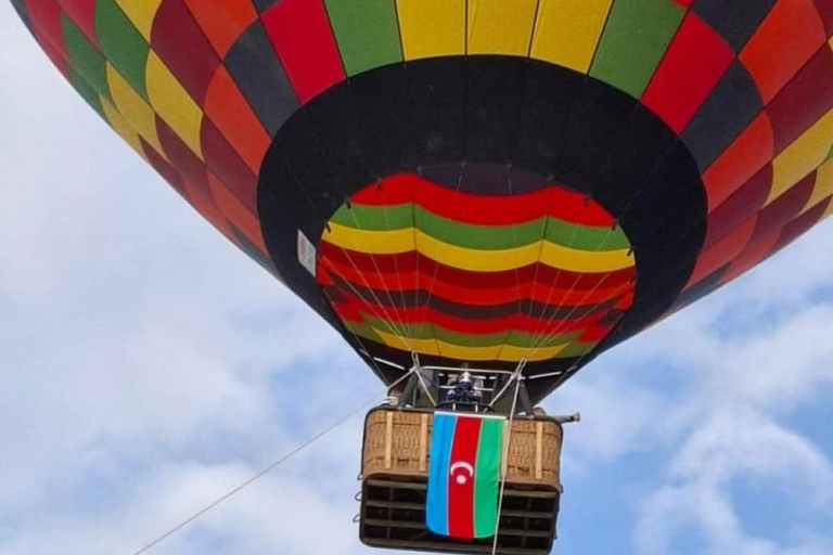 From Baku: Hot Air Balloon, Zipline, and Off-Road Adventure