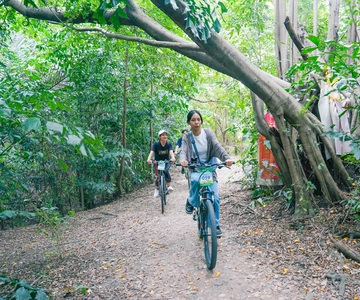 Tour in bicicletta dell'Oasi Verde di Bangkok