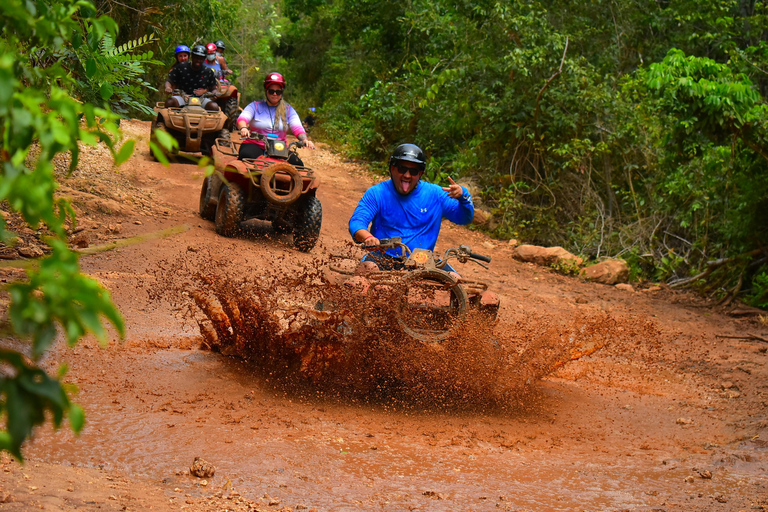 ATV, Zipline, Cenote, and Tequila Tasting Tour Single ATV from Cancun