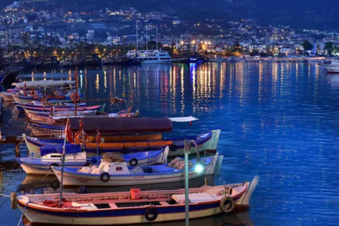 Wycieczka po mieście Alanya: dzień/noc, kolejka linowa i plaża KleopatryAlanya Hop-On Hop-Off Shuttle: Zachód słońca