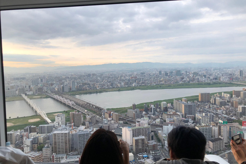 Osaka: Umeda Sky, Underground Mall & Nakazakicho Walk Small Group Tour without Entrance Fees with Meeting Point