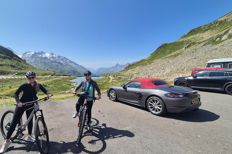 Lucerne: Downhill Cycling Adventure with Lake Swim