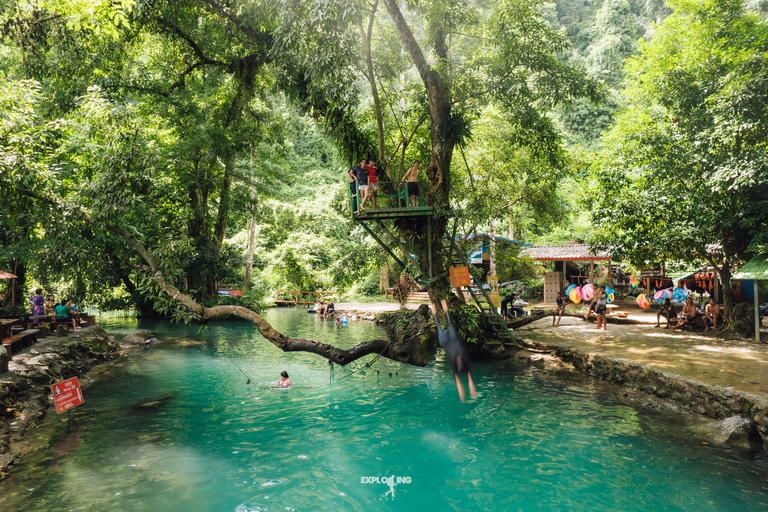 Vang Vieng: Namxay Viewpoint, Blue Lagoon 1 & Phoukham Cave