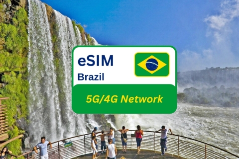 Foz do Iguaçu: Brazil eSIM Data Plan for Travelers 10 GB/30 Days