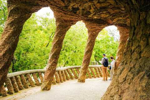 Barcelona: Visita guiada ao Parque Güell com ingresso Fast-TrackVisita guiada ao Parque Güell em italiano