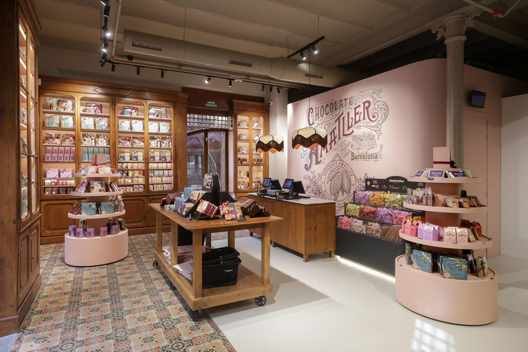 Barcelona & Chocolate Amatller History and Culture + Activity and Food Tasting Trip to Amatller Chocolate Barcelona with tasting - Spanish