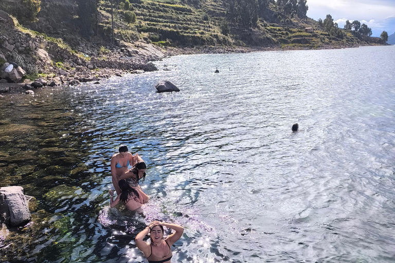 Dive into Uros and Taquile with a workshop, lunch, and a swim in Lake Titicaca