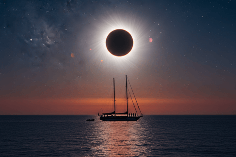 Mallorca: Shared Sailboat with Dinner and Total Solar Eclipse