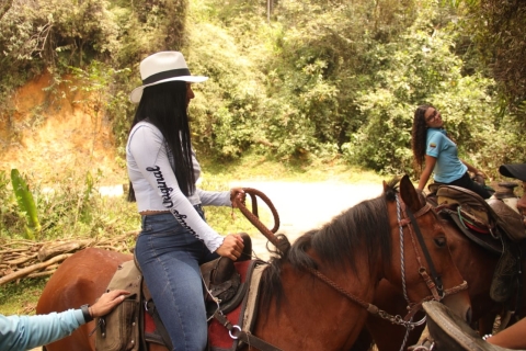 Randonnée à cheval dans les belles montagnes de Medellin