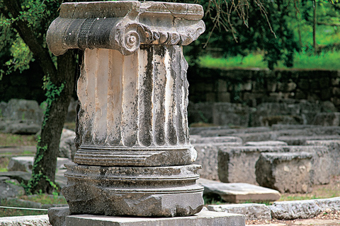 Discover Ancient Olympia and Seaside Charm in Kalo Nero Private Luxury Zero-Emission Electric SUV Transfer (Up to 4)
