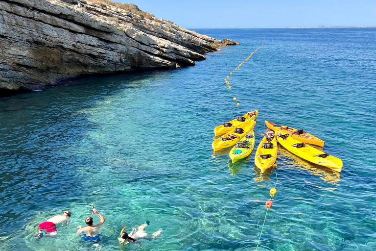 Benidorm: Guided Kayak Tour with Snorkeling and Photos