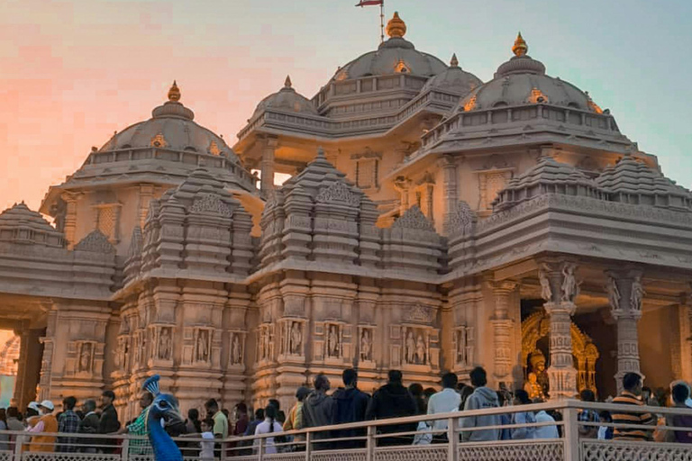 Delhi: Half Day or Full-Day Private City Tour Full Day Tour with Transportation, Guide & Monument Fee