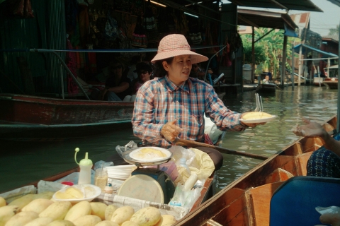 Bangkok: Pociąg + targ wodny z Wat ArunBangkok: Dołącz do wycieczki z lunchem