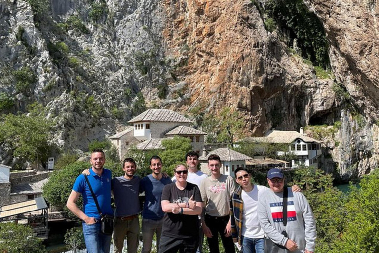 From Sarajevo: Mostar, Blagaj, Waterfalls, Pocitelj & Konjic Tour in English Without Entry Fees