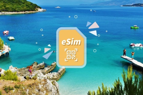 Albanie/Europe : Plan de données mobiles eSim30GB/30 jours