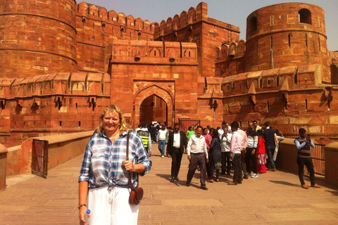 From Delhi: Taj Mahal Sunrise, Agra Fort & Baby Taj Day Tour Local Expert Tour Guide Only